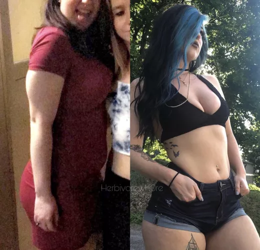 1 year apart: Hope you like my transformation!