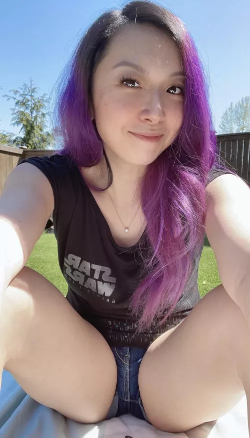 Did your eyes venture to my crotch?! My hair is up here 😂