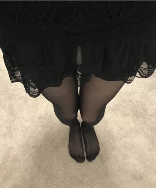 Do you like my skirt with black pantyhose? Tell me what you want to do next?