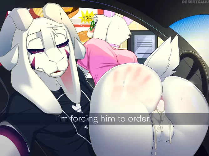 forcing him to order (DesertKaiju)