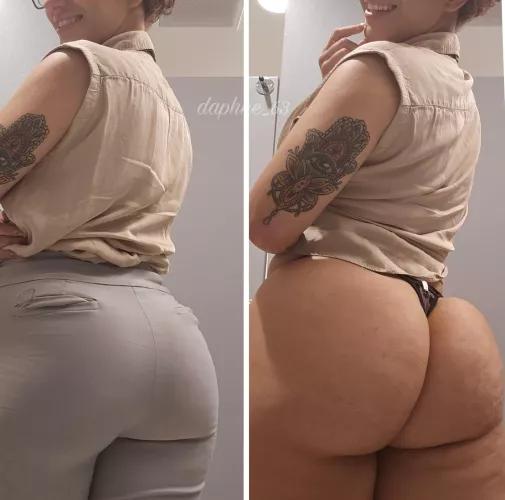 I wonder if my colleagues ever fantasize about fucking my milf ass