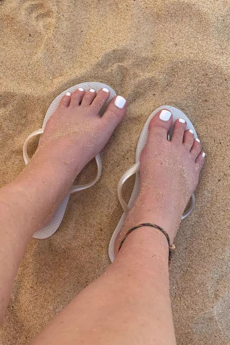 I'm saying goodbye to summer. I don't know which gets sadder, me or whoever can see those white toes on the beach.