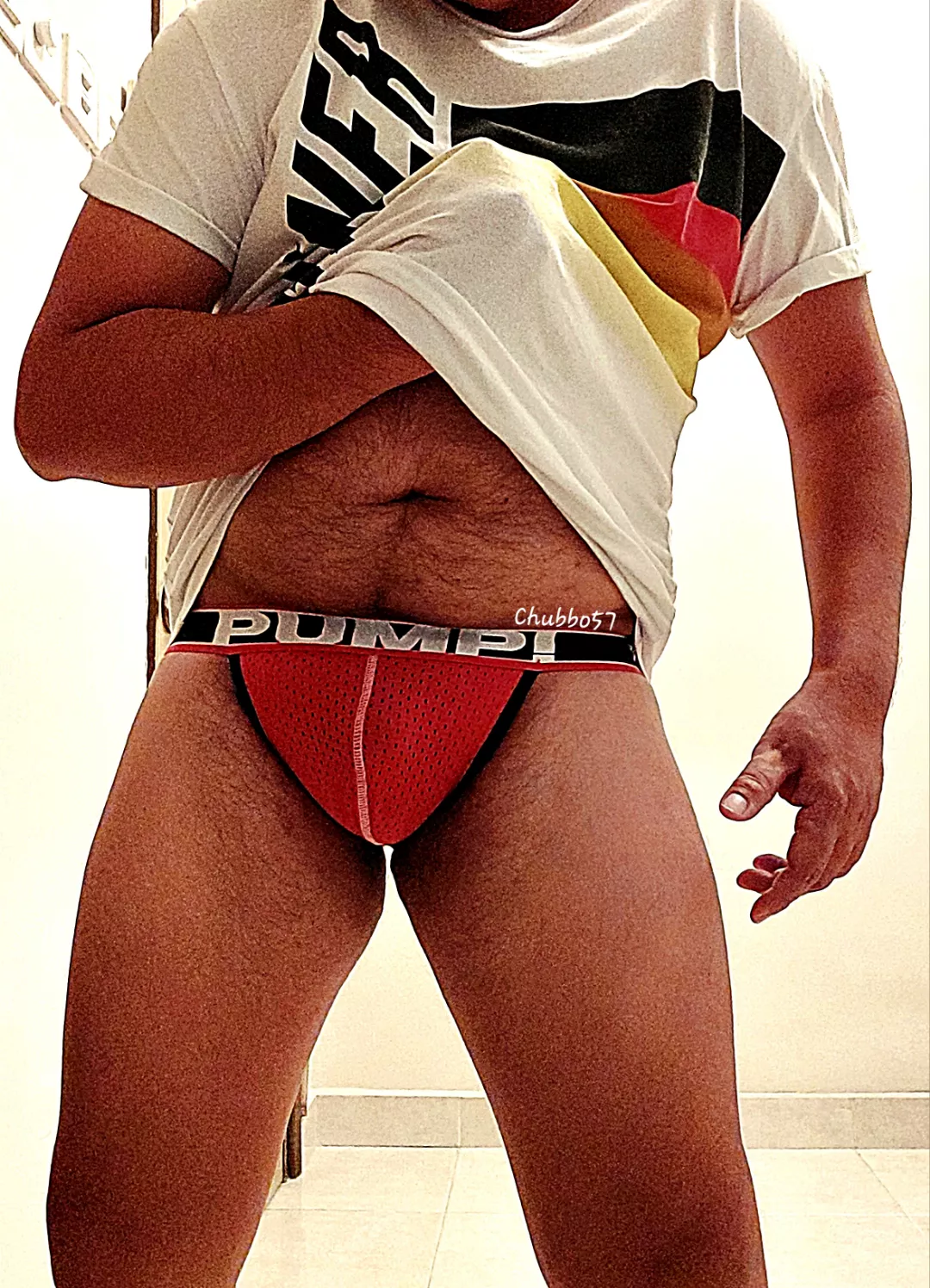 Kink: Sweaty jockstrap. Close-up of what I wore today. 😜🔍🌶️❤️🔎😉