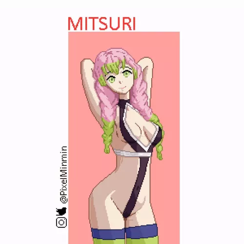 Mitsuri from Kimetsu no Yaiba. Btw, can anyone recommend me who to draw next? Preferably, anime character and trending/current one! Thankies!