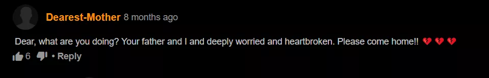 mother is worried sick