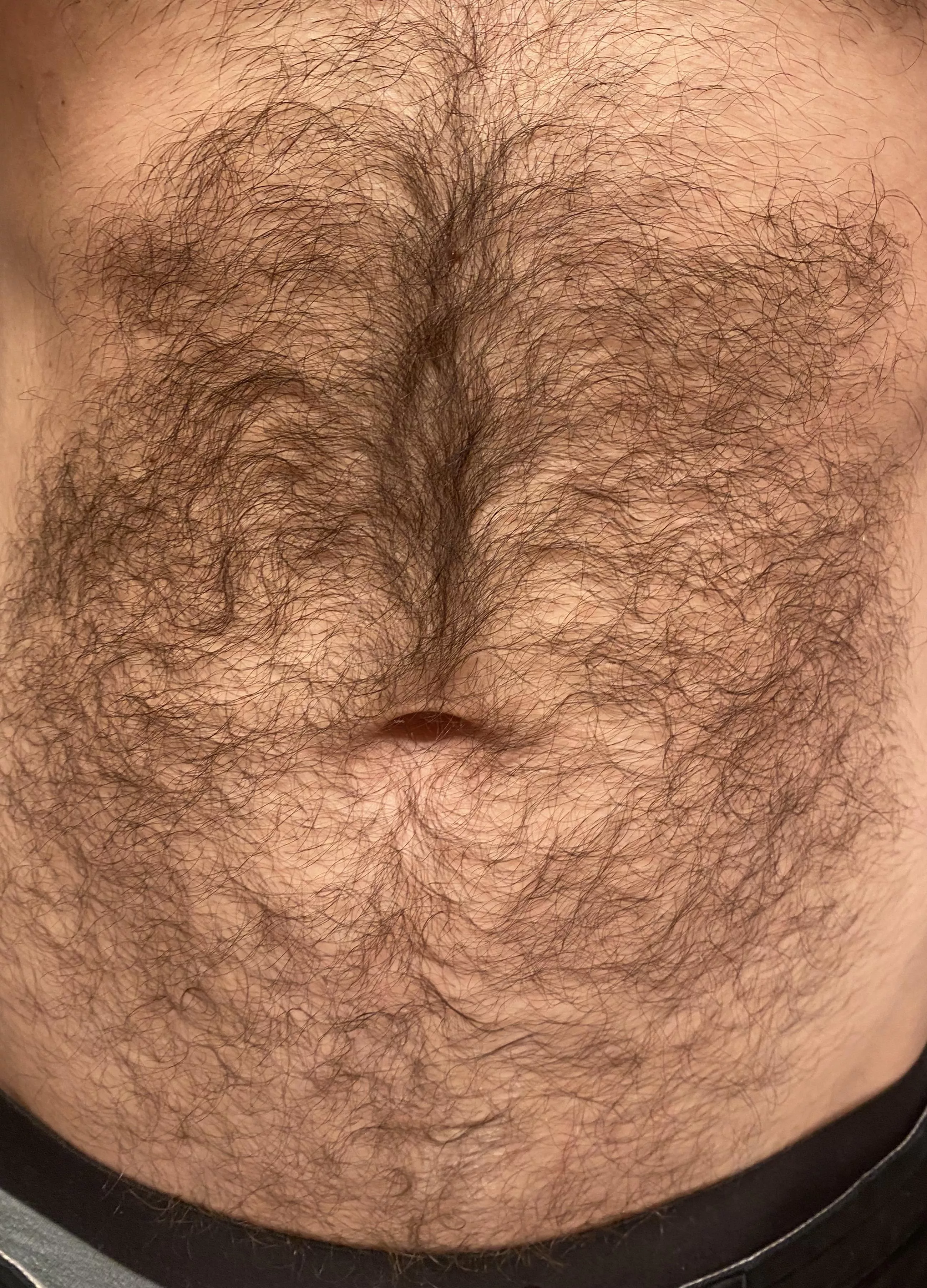 My happy trail is hairier above my belly button. 😂