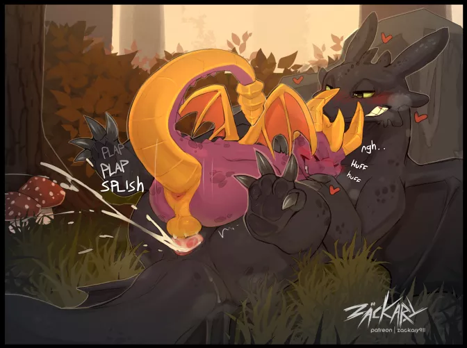 Spyro x Toothless (Zackary911)
