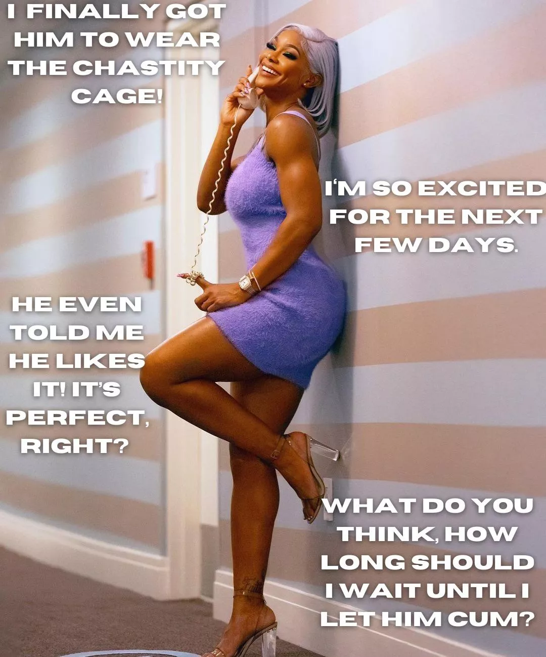 Talking to her friend