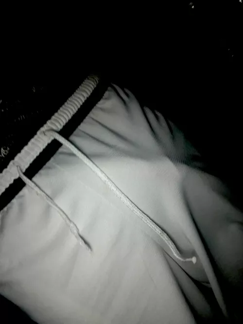 Taste me through my shorts then pull them down for your surprise