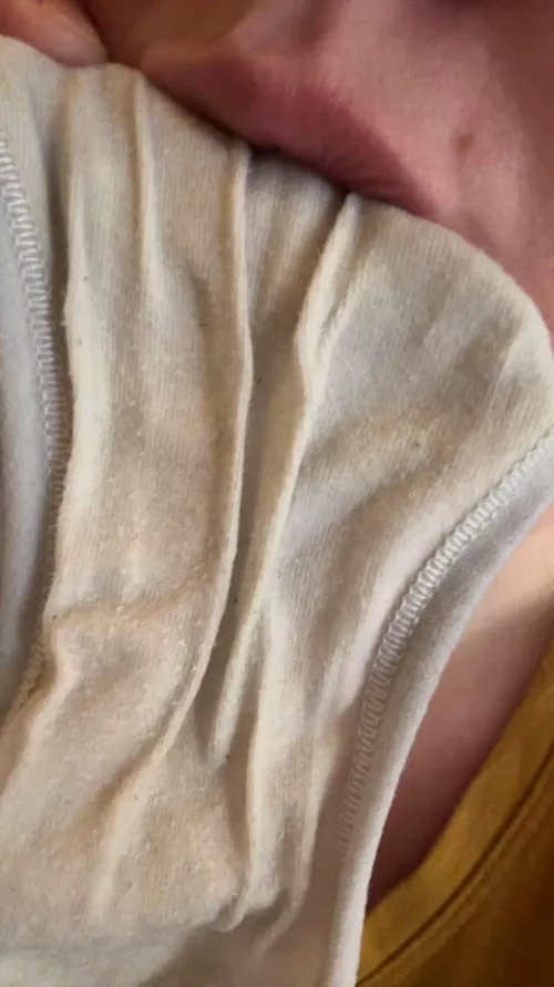 Tasting my wet panties