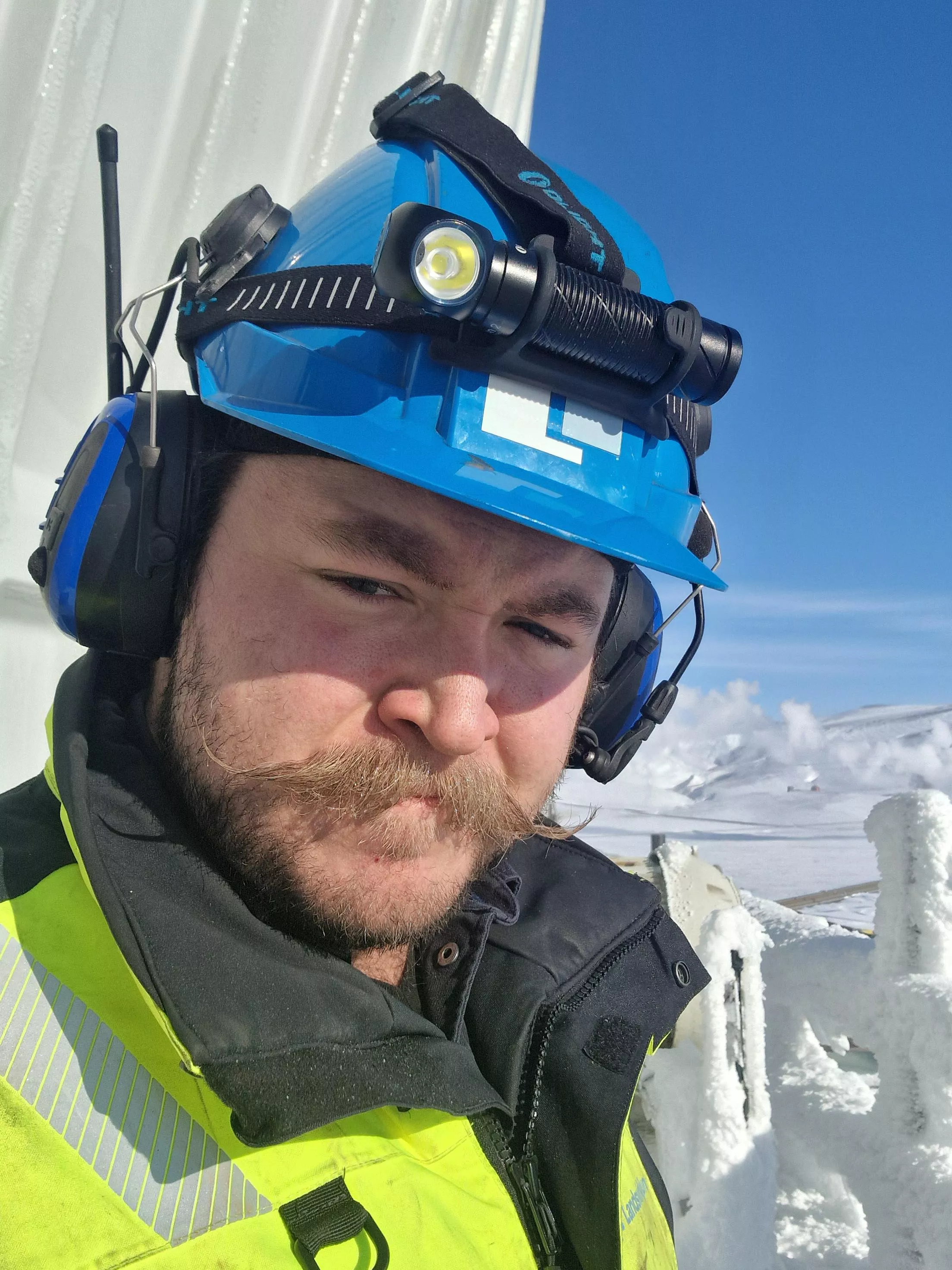 The weather was excellent at work