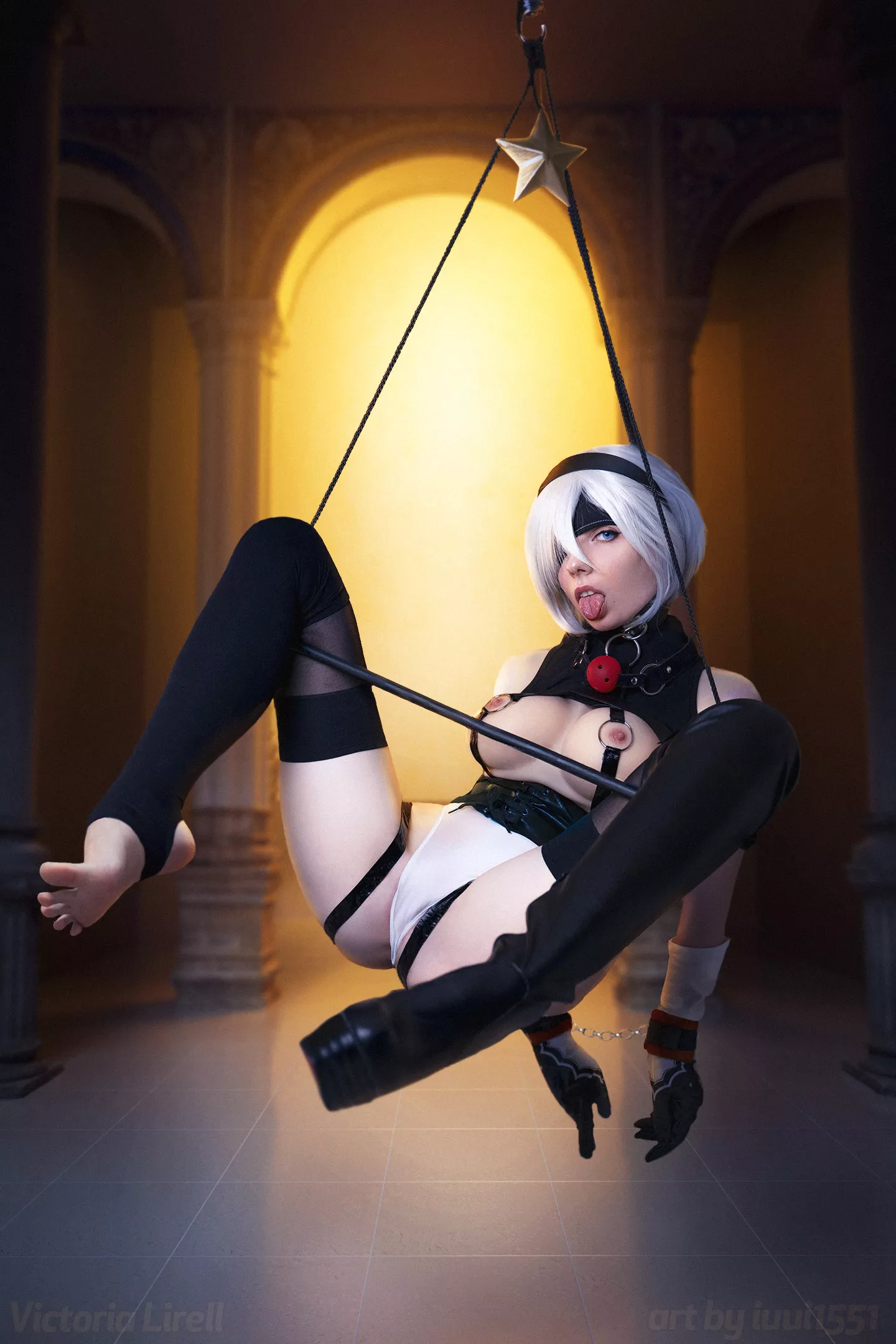 2B (cosplay on art by iuui1551) by Victoria Lirell