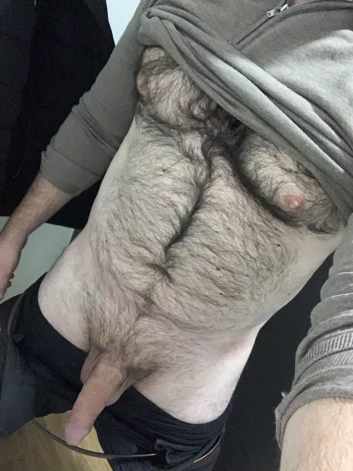 [32] got the urge to edge my swollen balls at work today