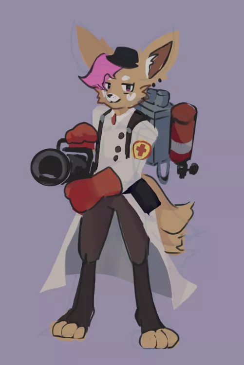 🦊💉 [art by me] not my OC