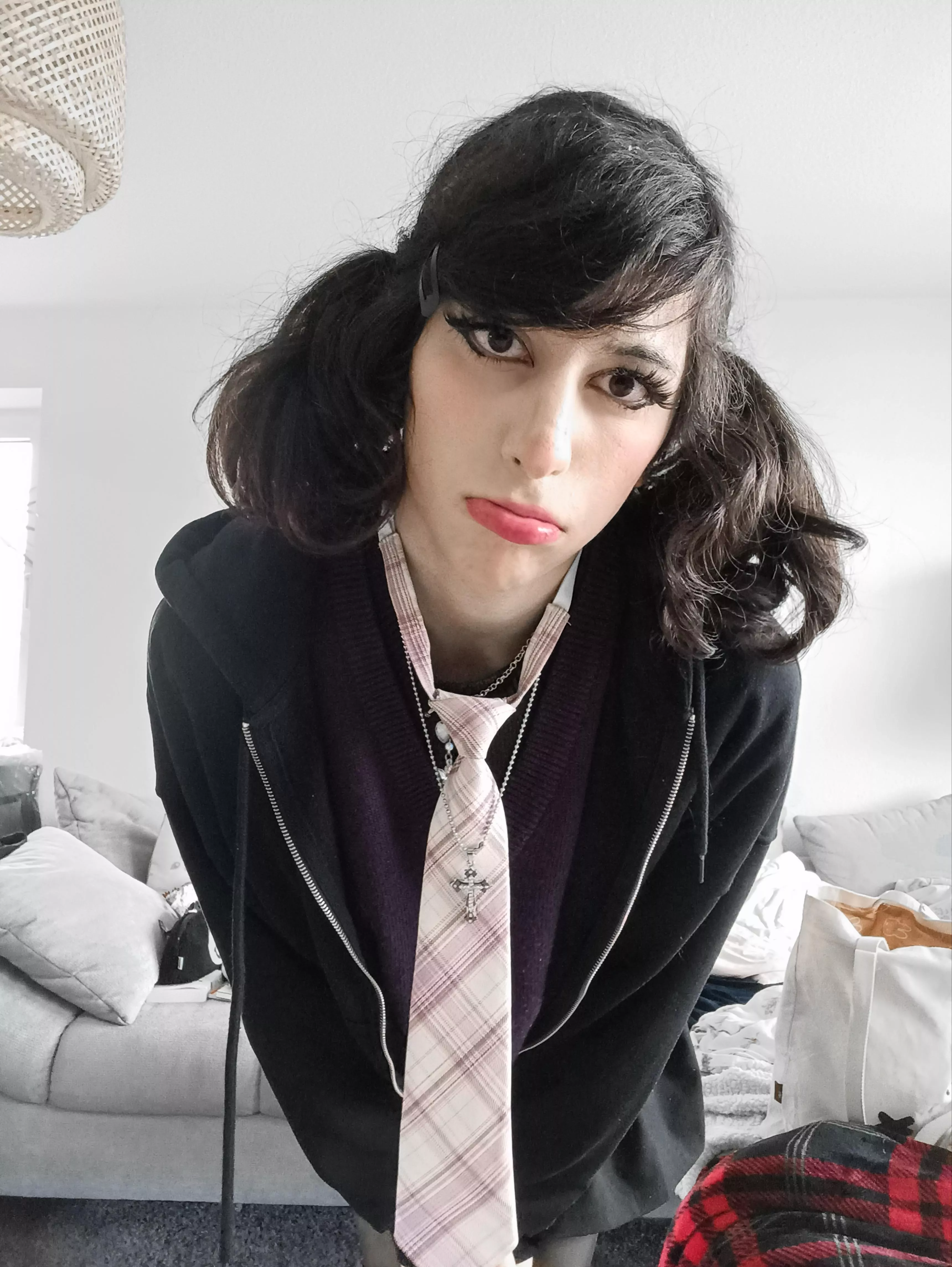 First time trying pigtails :3 how do they look?