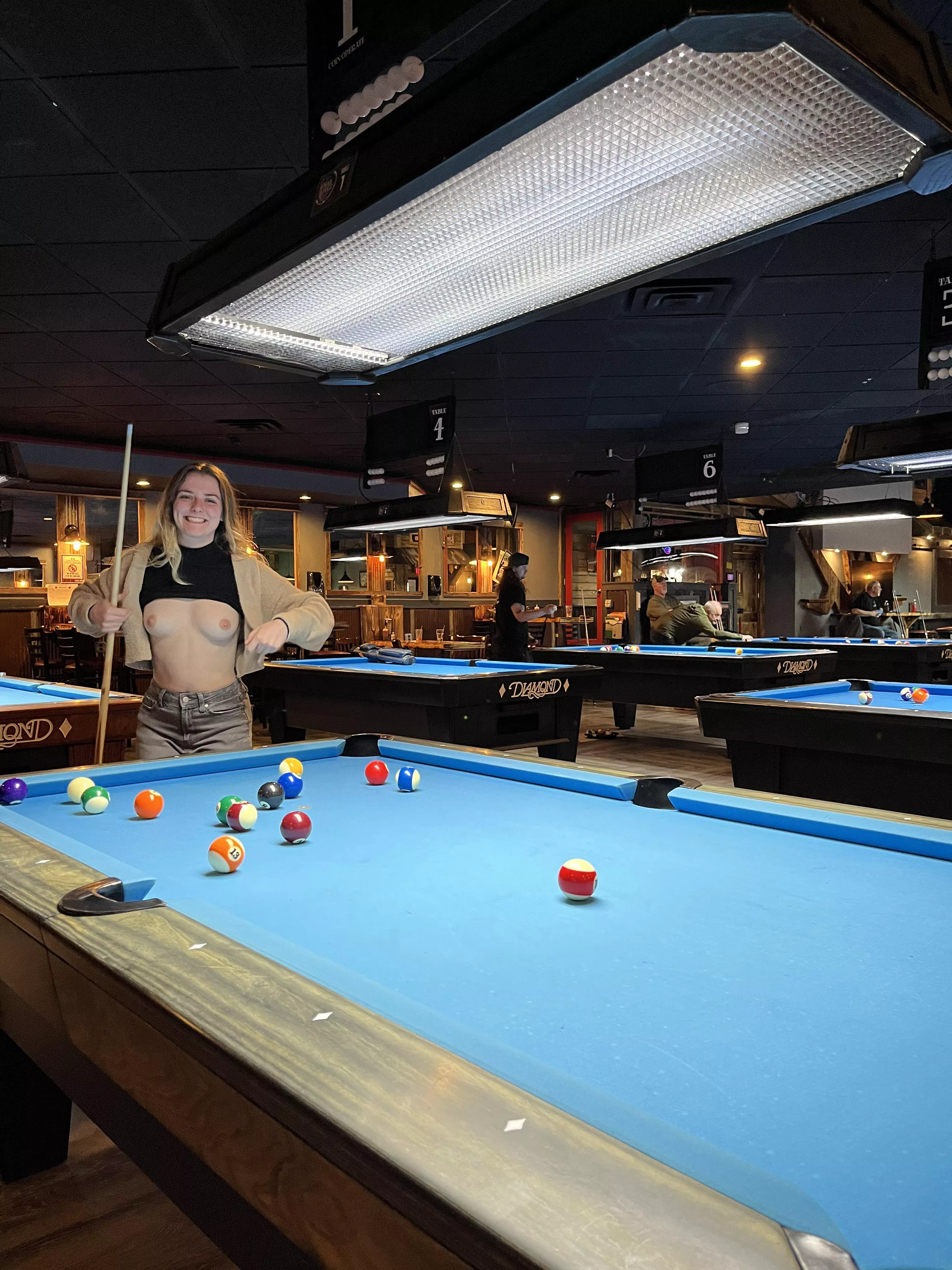 Got risky at the pool table