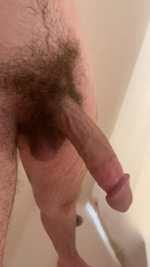 Hanging heavy in the shower