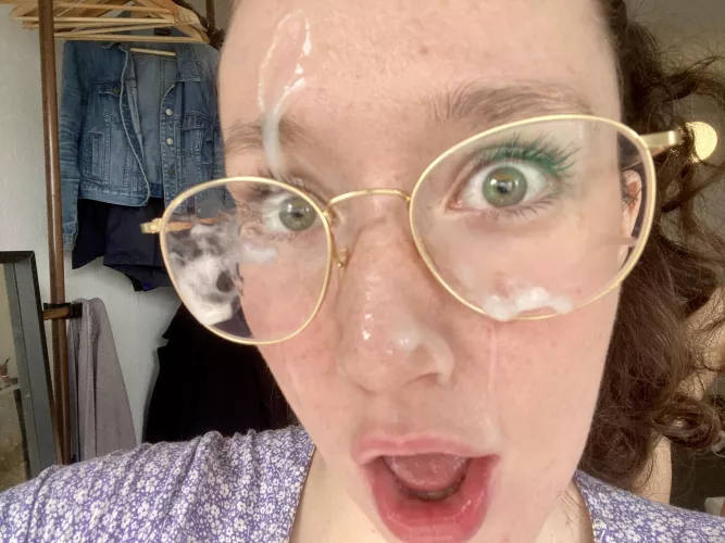 he didn't miss my glasses this time 😉