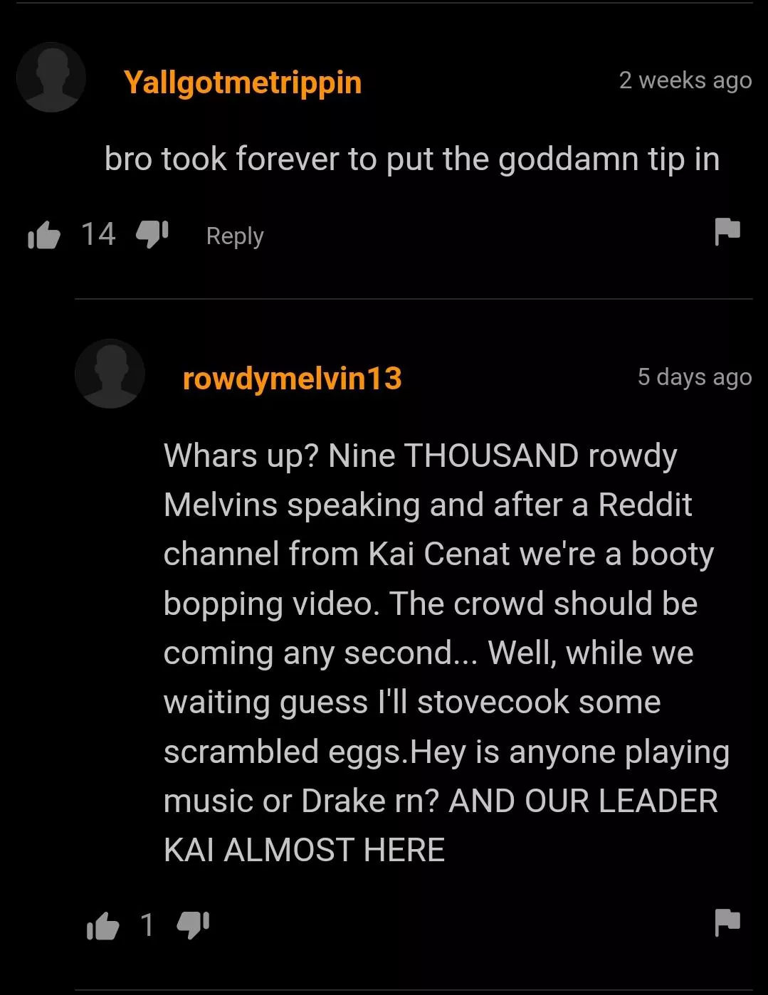 I dont understand but it was funny