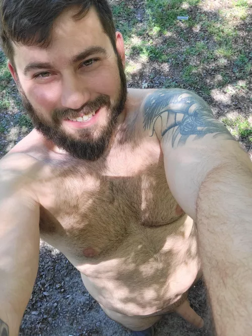 Just doing some yard work.