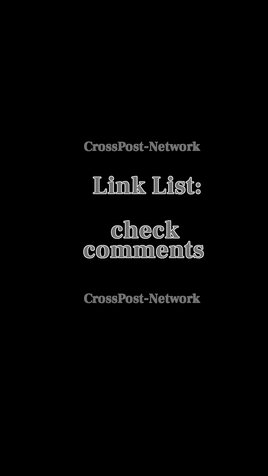 Link List. 'CrossPost-Network'