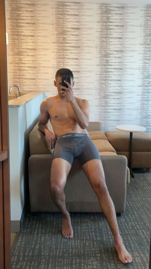 Loving my tight grey Calvin’s