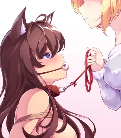 Mistress and her new pet