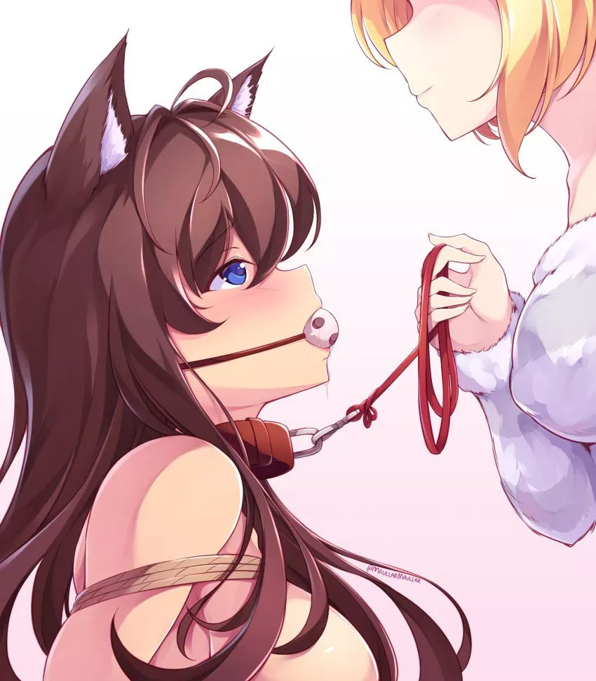 Mistress and her new pet