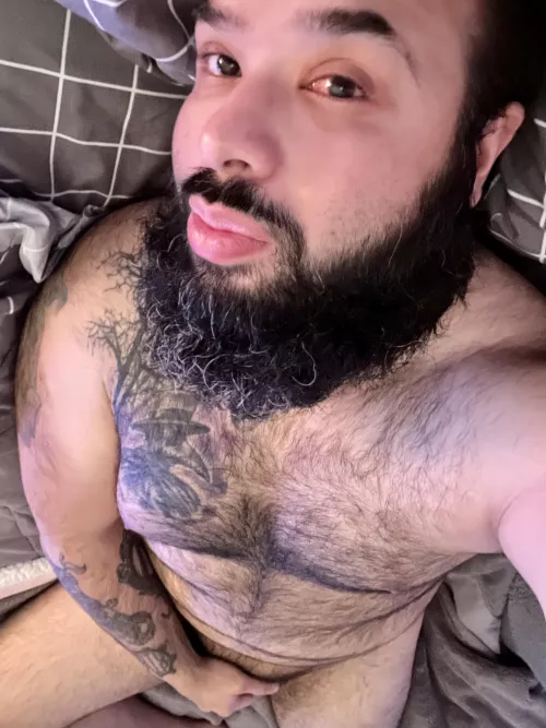 Need a chubby dude in bed with you this morning?