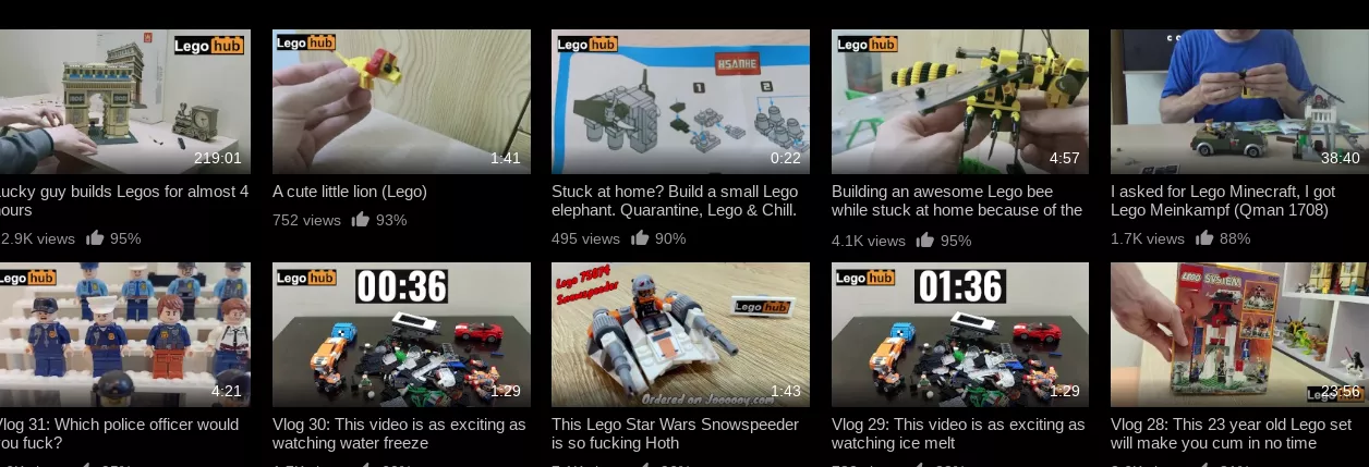 Not a comment, but I found the best channel on PornHub.