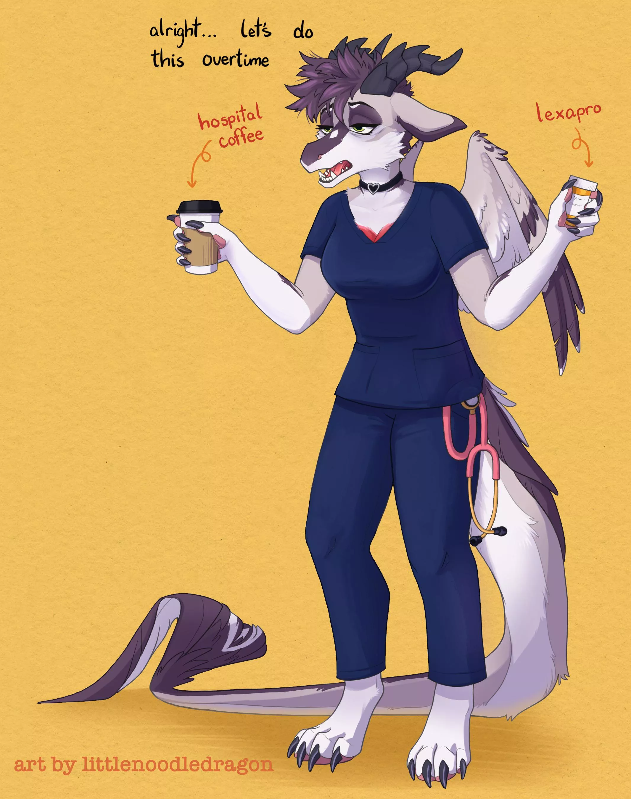 Oh fellow working class furs… tell me your woes [art by me]