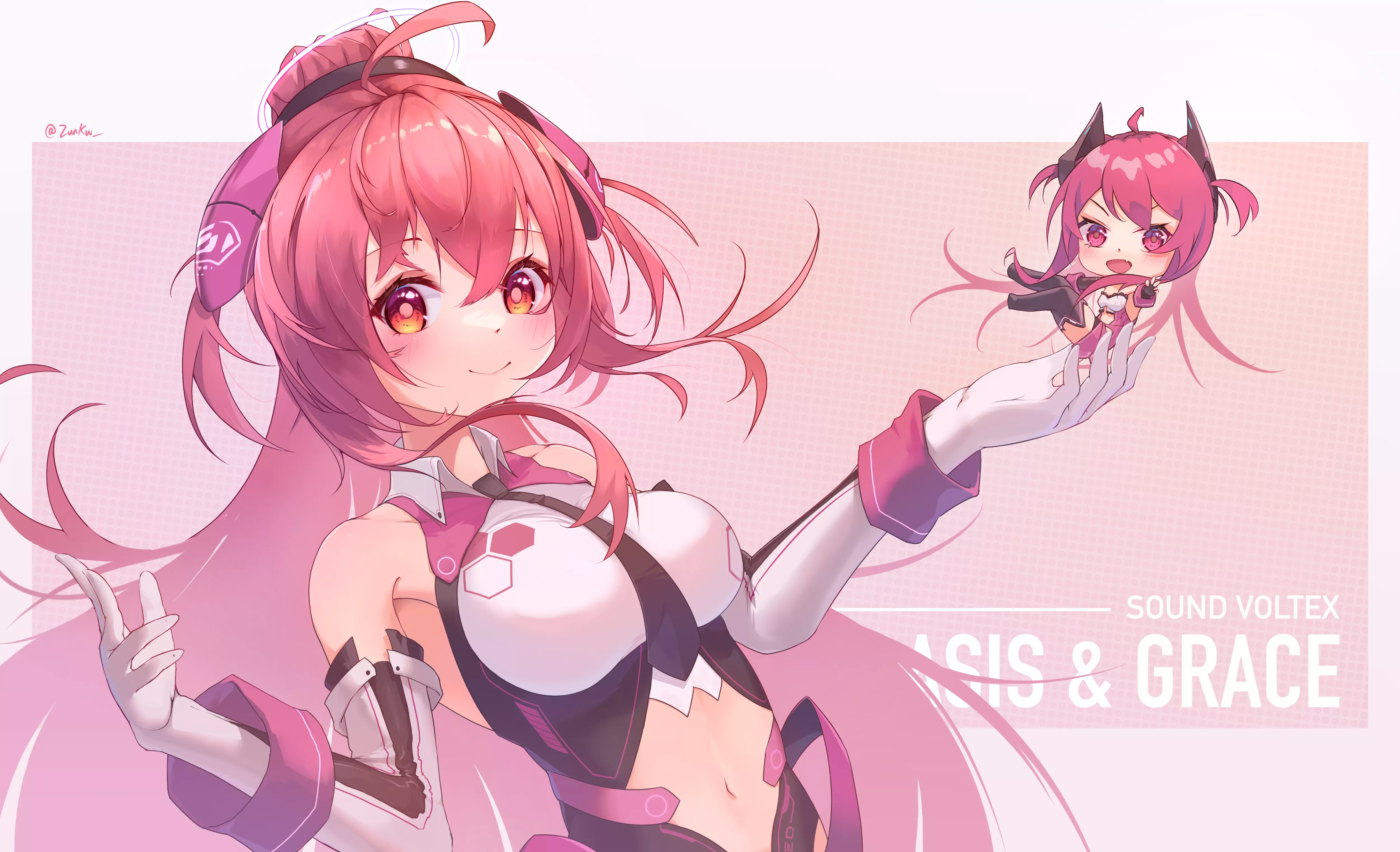 [Sound Voltex] Rasis holding chibi form Grace