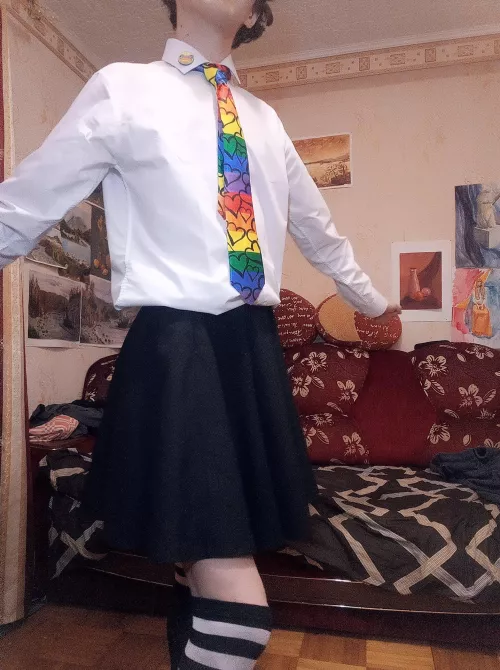 This is one of my favourite outfits :3 the spinny thing with skirt never gets old lol :ь