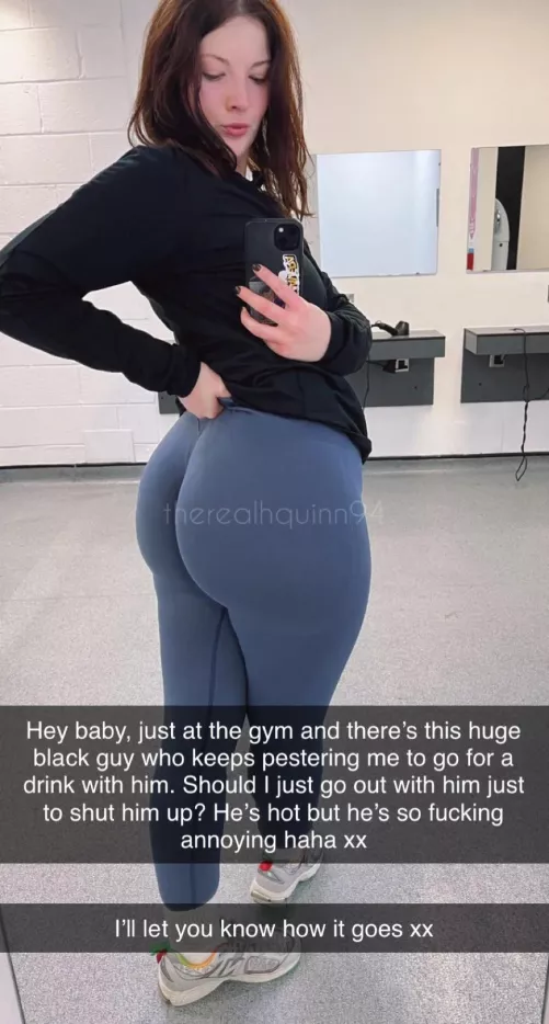 Told her not to wear those pants smh