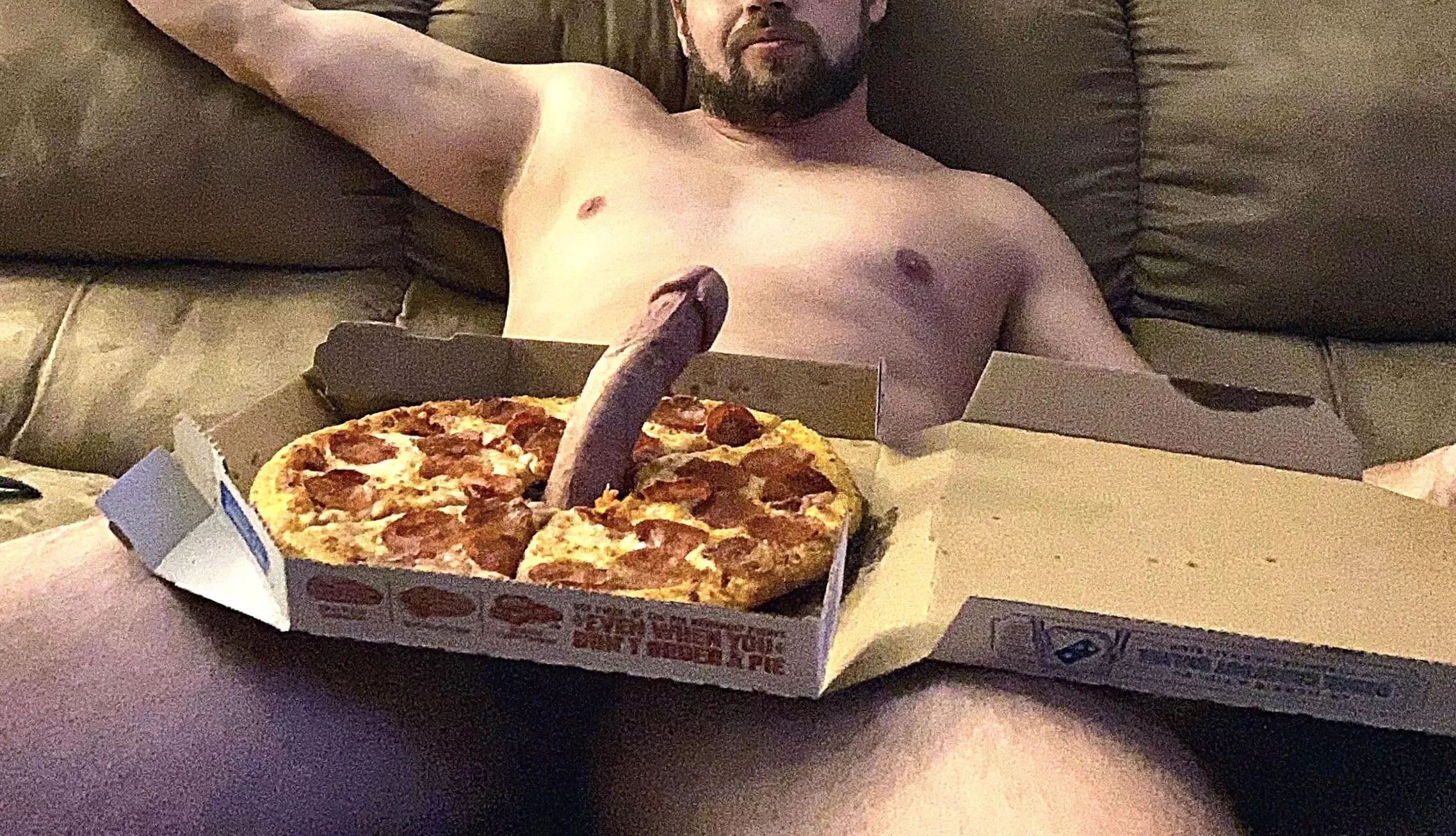 Who ordered the big sausage pizza??