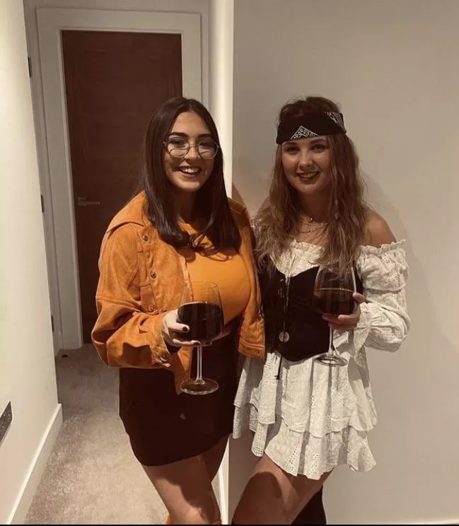 Can’t hide those huge udders on the left