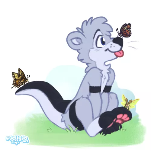 Enjoying the first week of spring 🦋 art by me