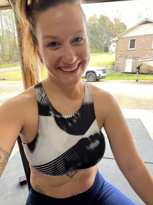 Feels good to workout outside again