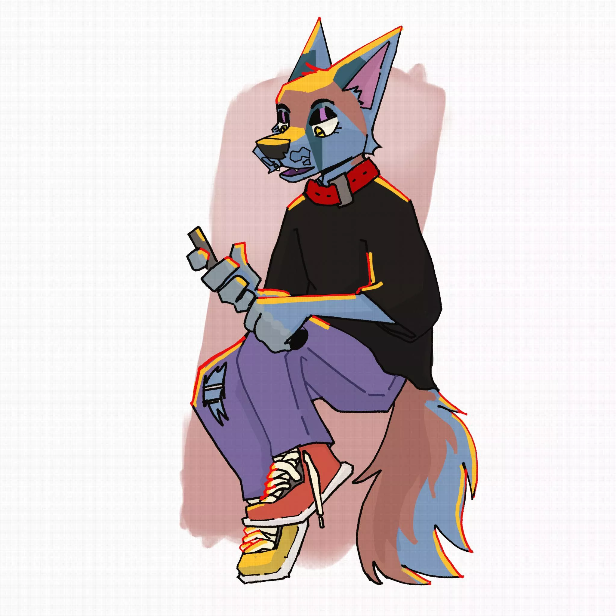 gosh i wish i was a blue dog