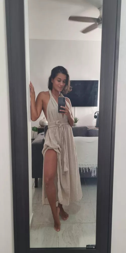 Long legs and nice smile match proper with me