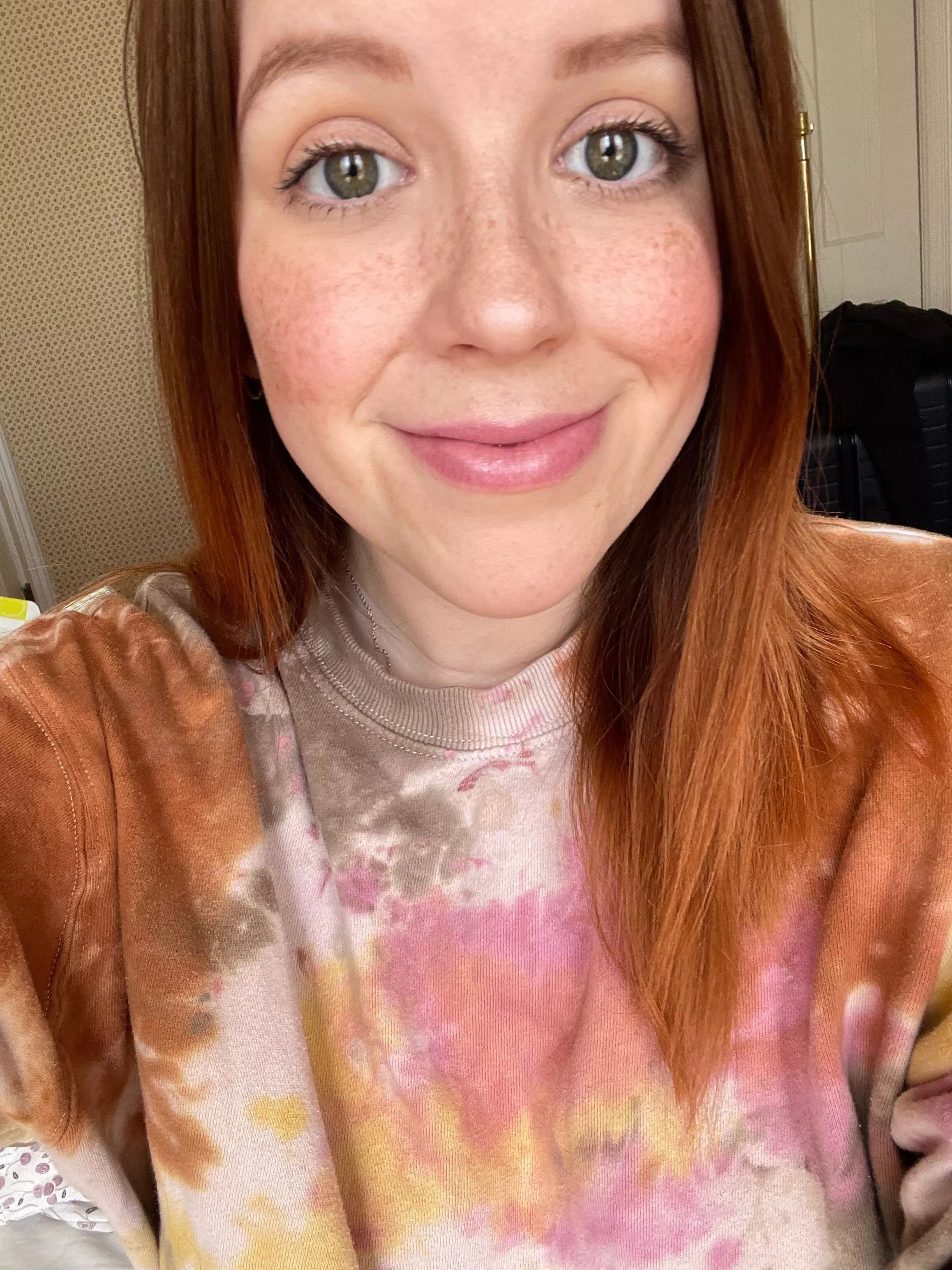 Maybe too mild, but feeling confident without any makeup today! [F]