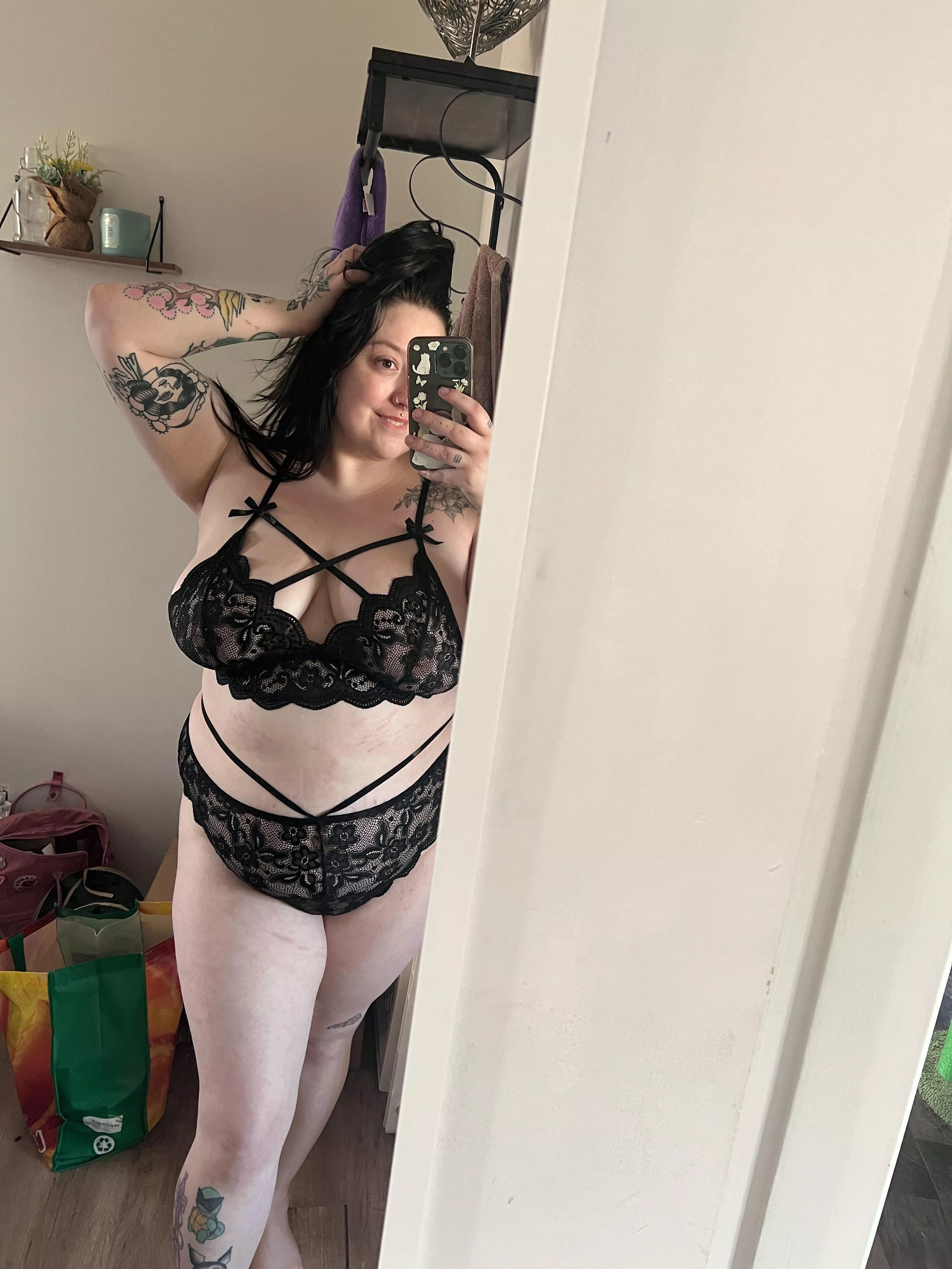 New lingerie, new reason to show off