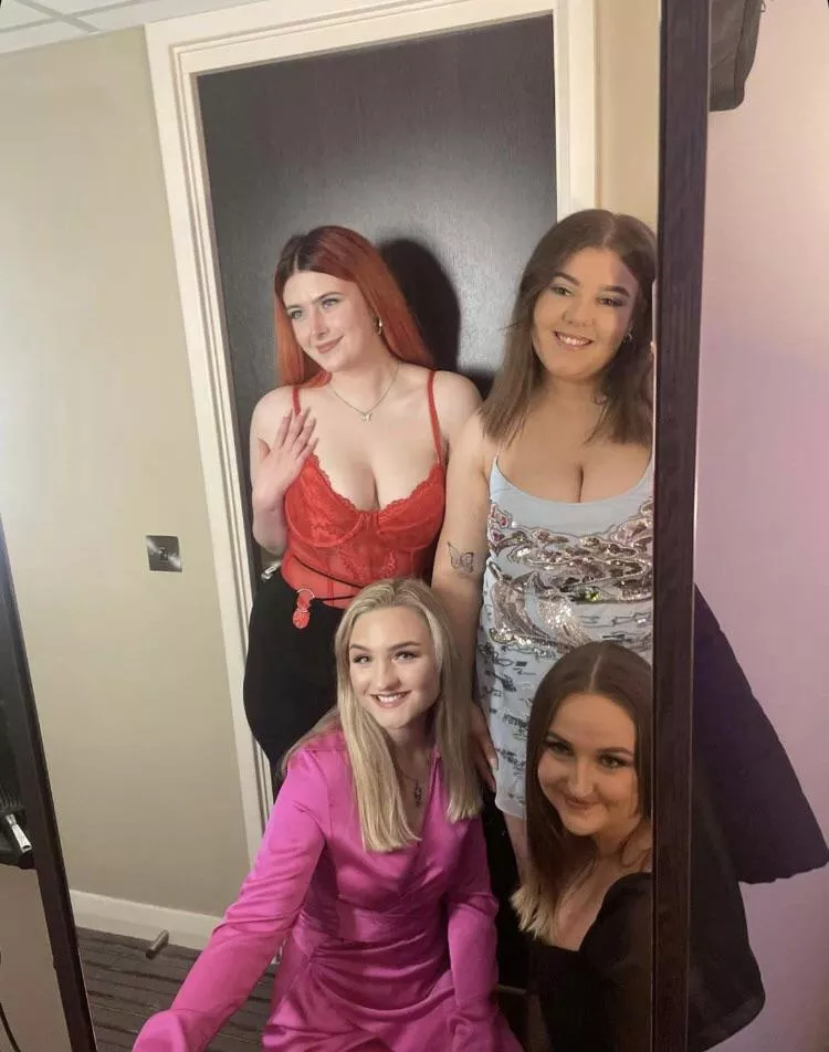 Red, pink, blue, black?