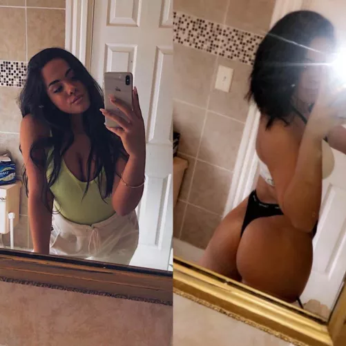 She fills out the thong