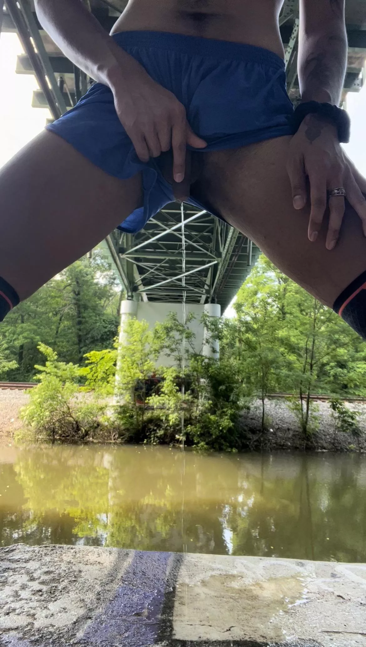 Somebody was watching from across the river 👀💦