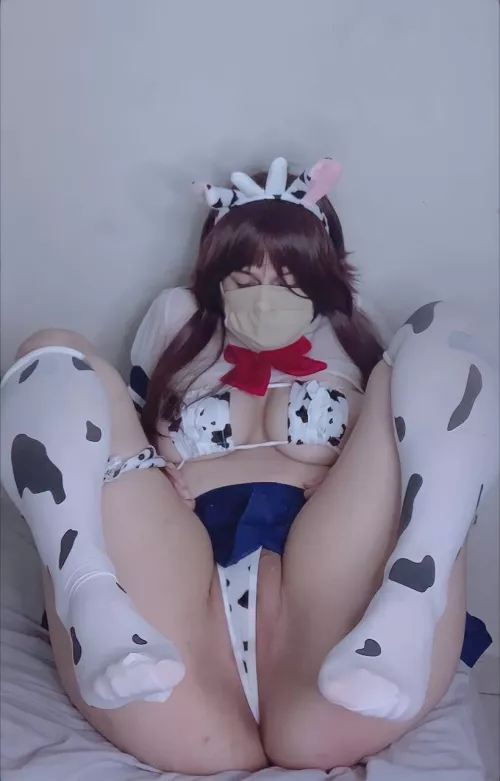 This cow girl fainted, what to do now?