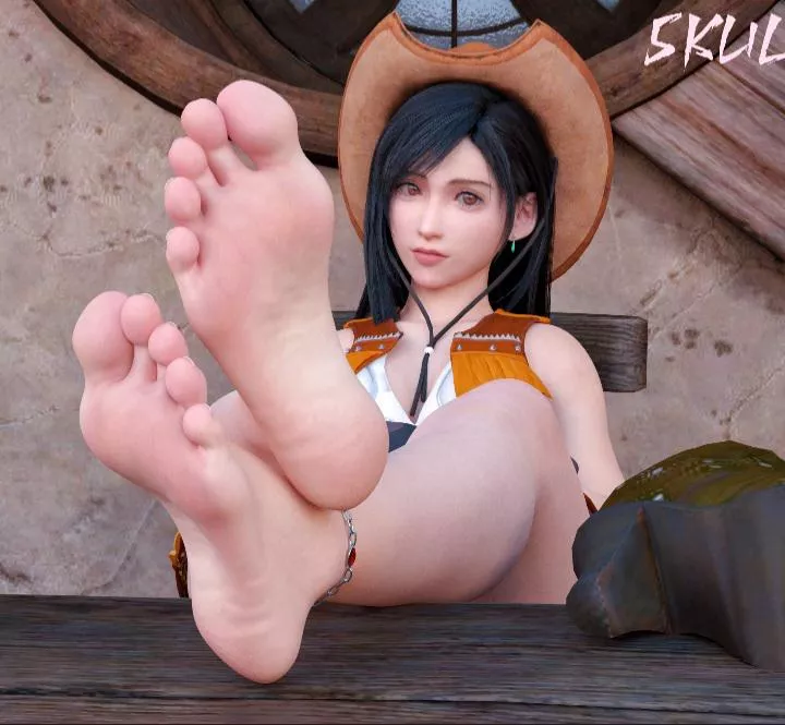 Tifa Lockhart soles ( artist:SkullDeath)