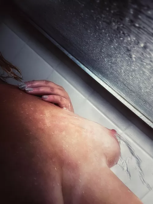 Washing away the day.