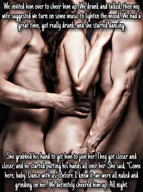 We definitely cheered him up...