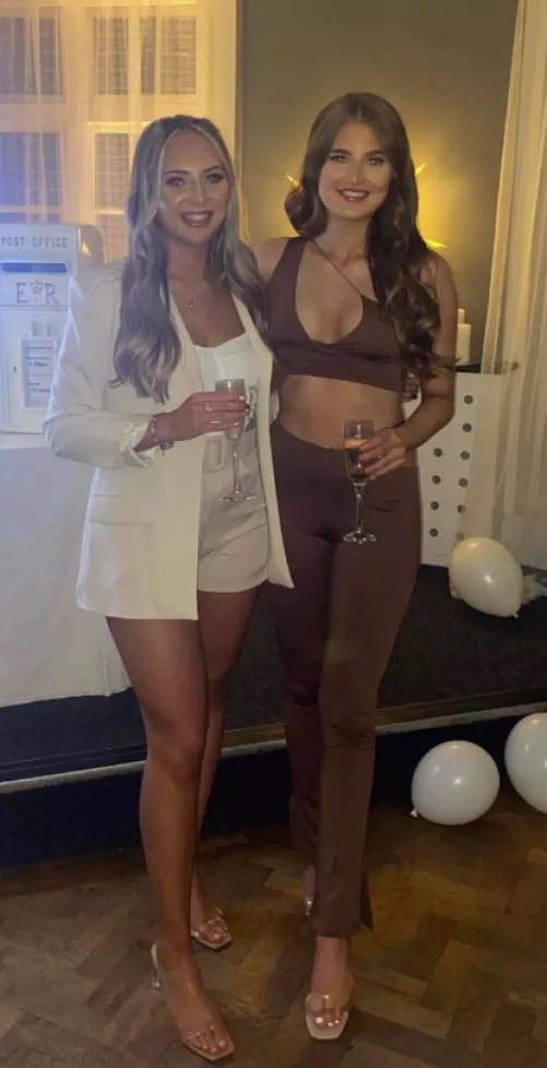 White or brown outfit